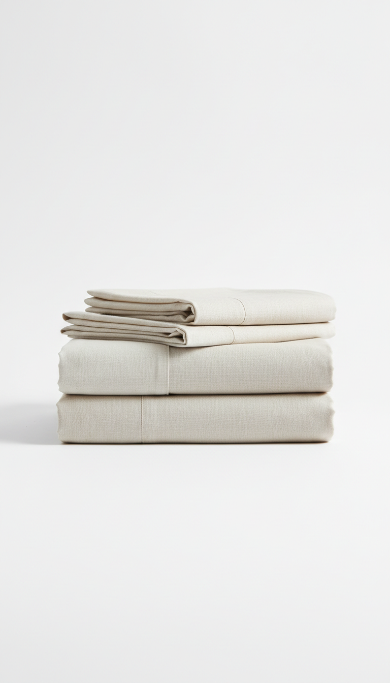 Linen sheet set in charcoal gray