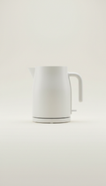 Matte-finish electric kettle with auto shutoff