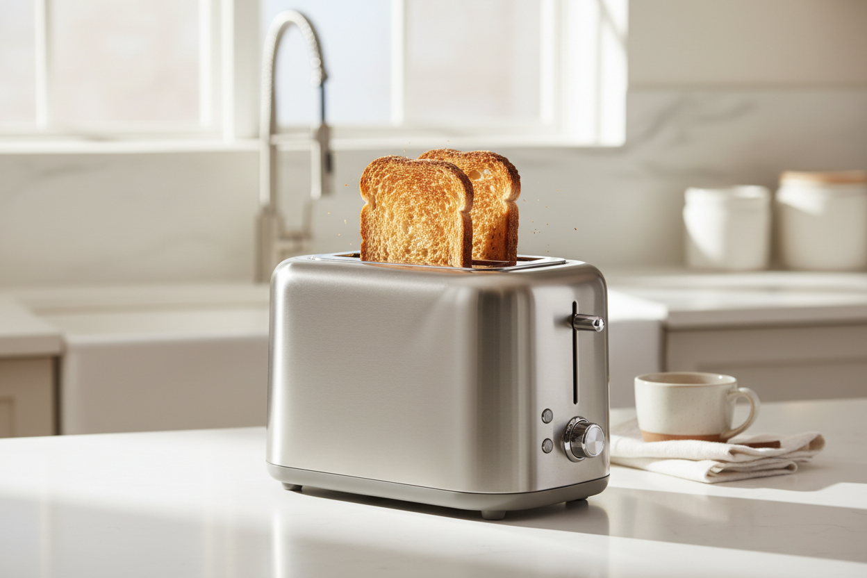 2-Slice Stainless Steel Toaster
